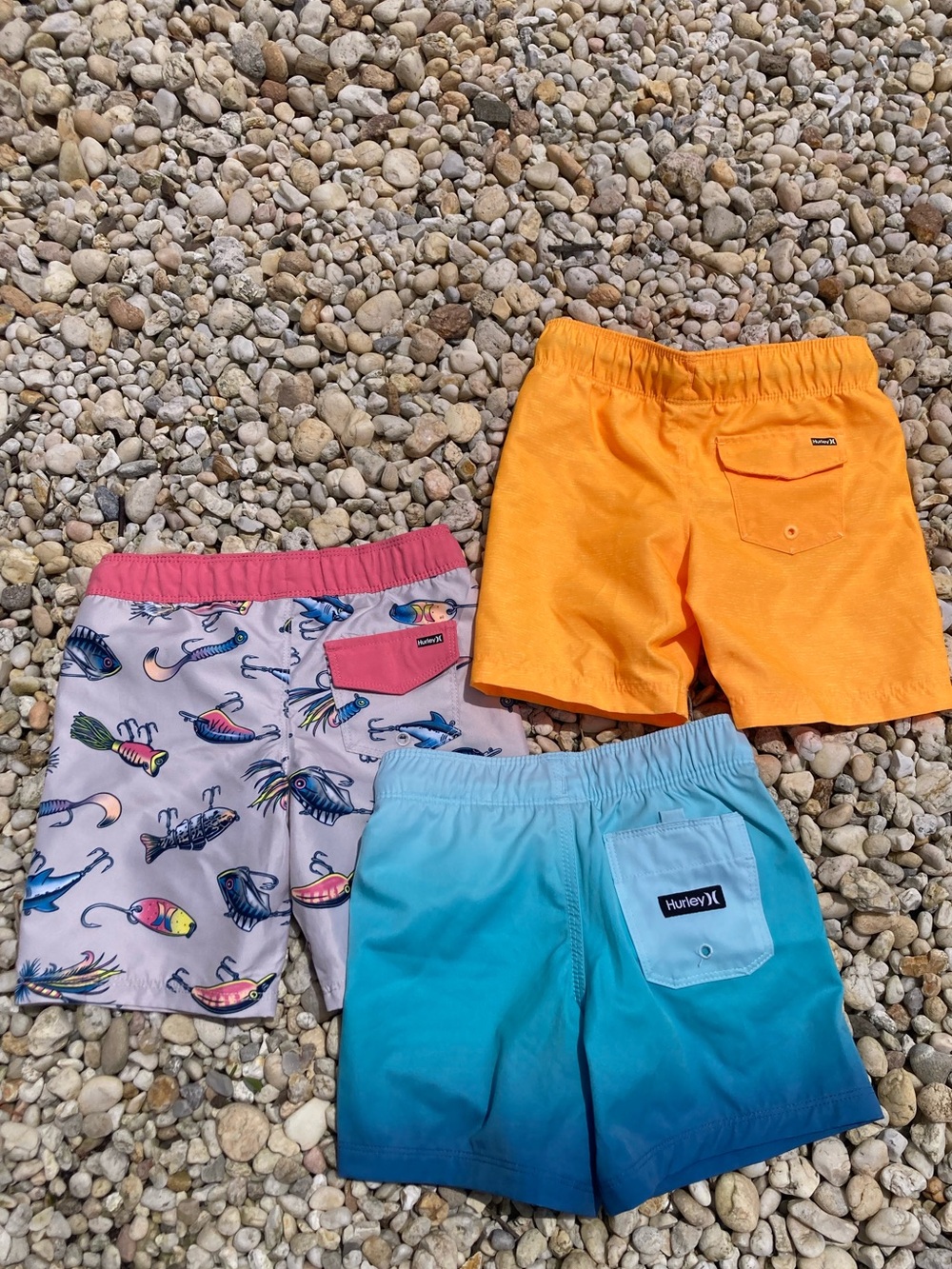 NEW ✨ HURLEY - Bundle of 3 Little Boys Swim Trunks with Liners - 4T - Picture 11 of 15